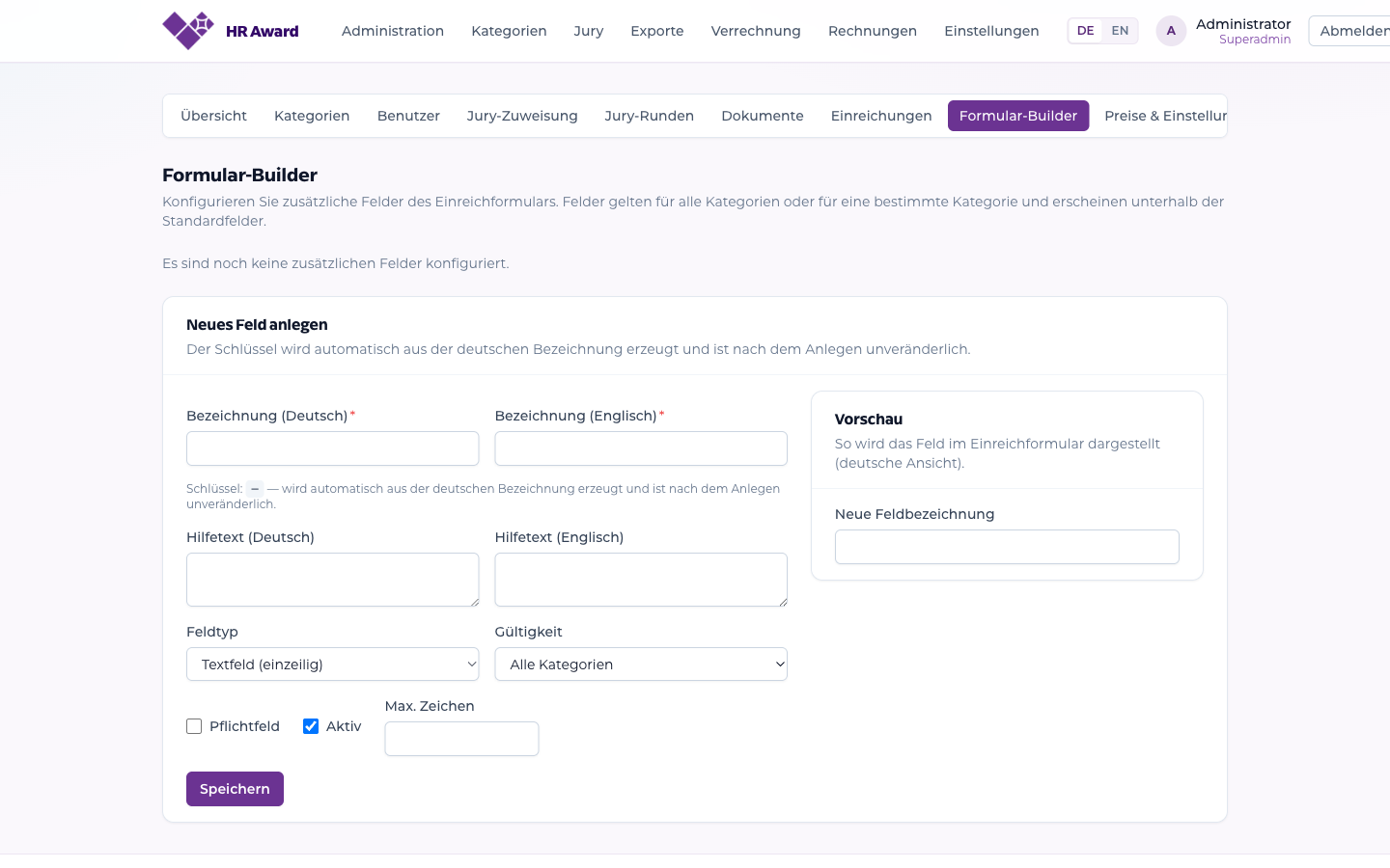 Laureo form builder: custom entry fields without code